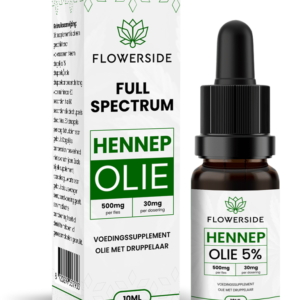 Flowerside Hennep olie 500mg