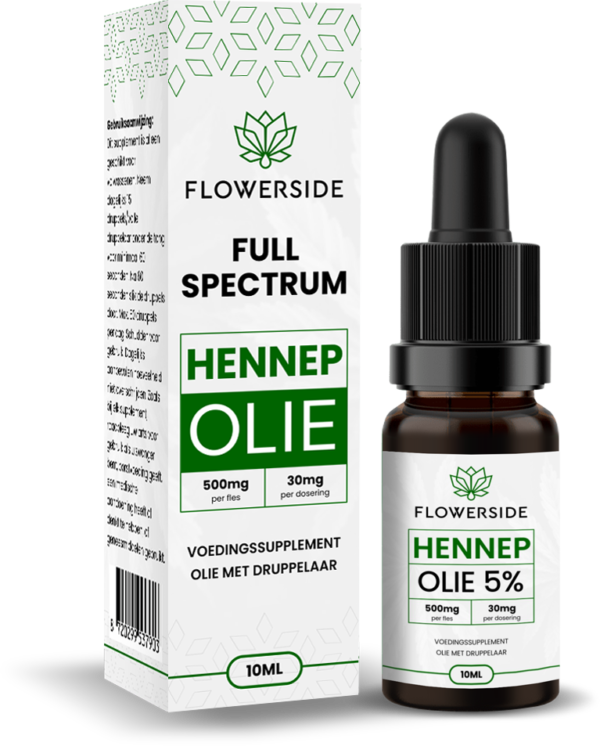 Flowerside Hennep olie 500mg