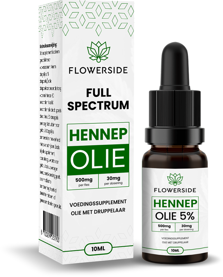 Flowerside Hennep olie 500mg